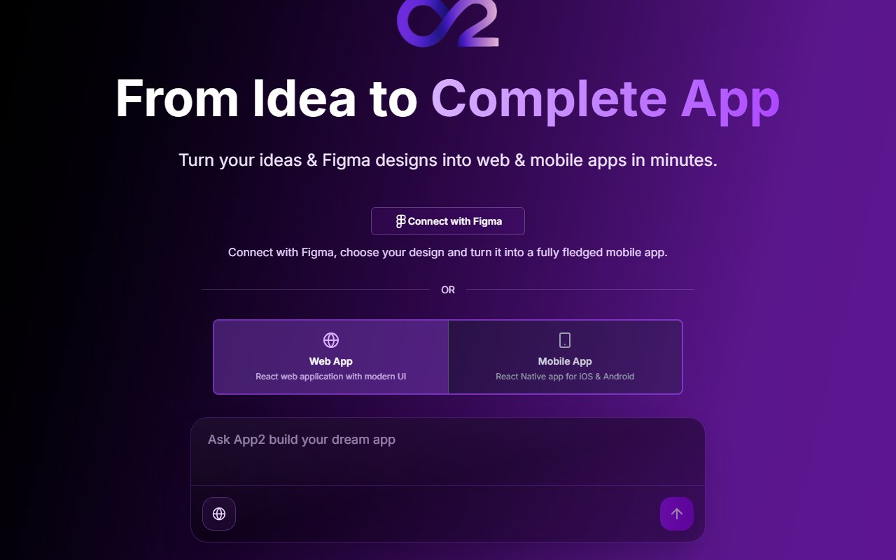 App2.dev review - App2.dev interface screenshot