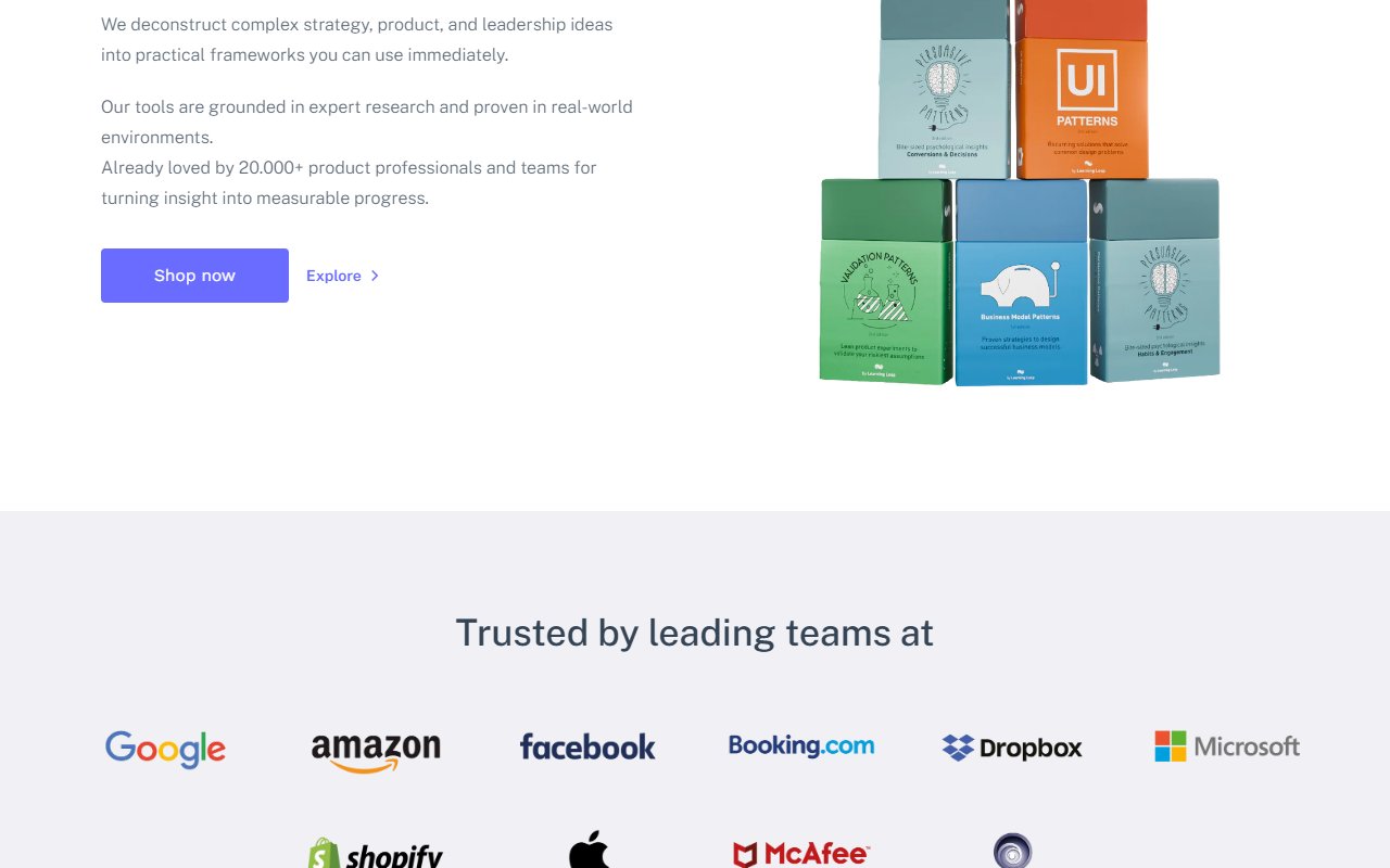 Learning Loop Shop review - Learning Loop Shop interface screenshot